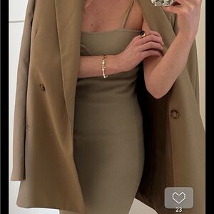 Nanushka thin Strap beige  Dress